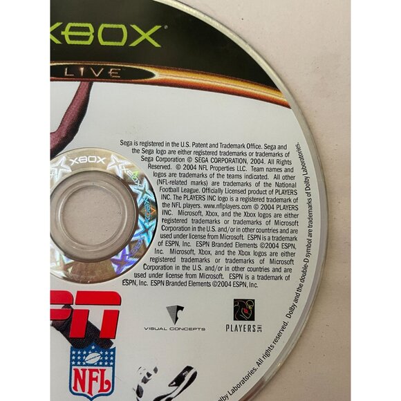 XBOX LIVE NFL ESPN 2K5 BY SEGA ONLINE ENABLED Disc Only - Picture 2 of 6